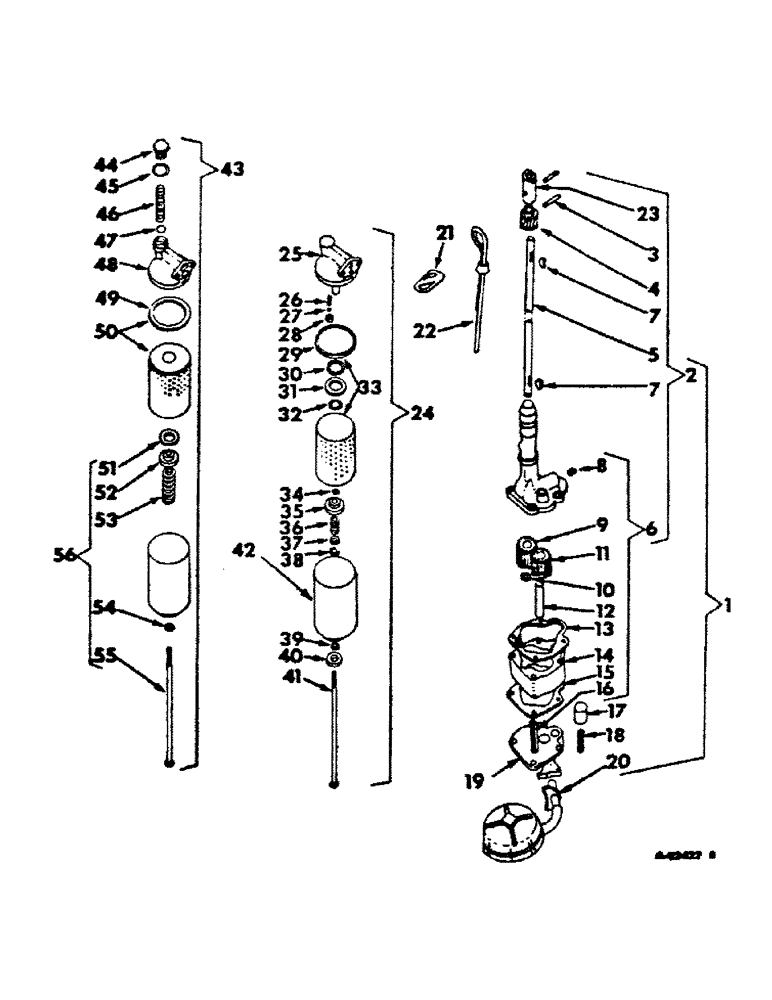 Схема запчастей Case IH BD-144 - (A-25) - OIL PUMP AND FILTER 