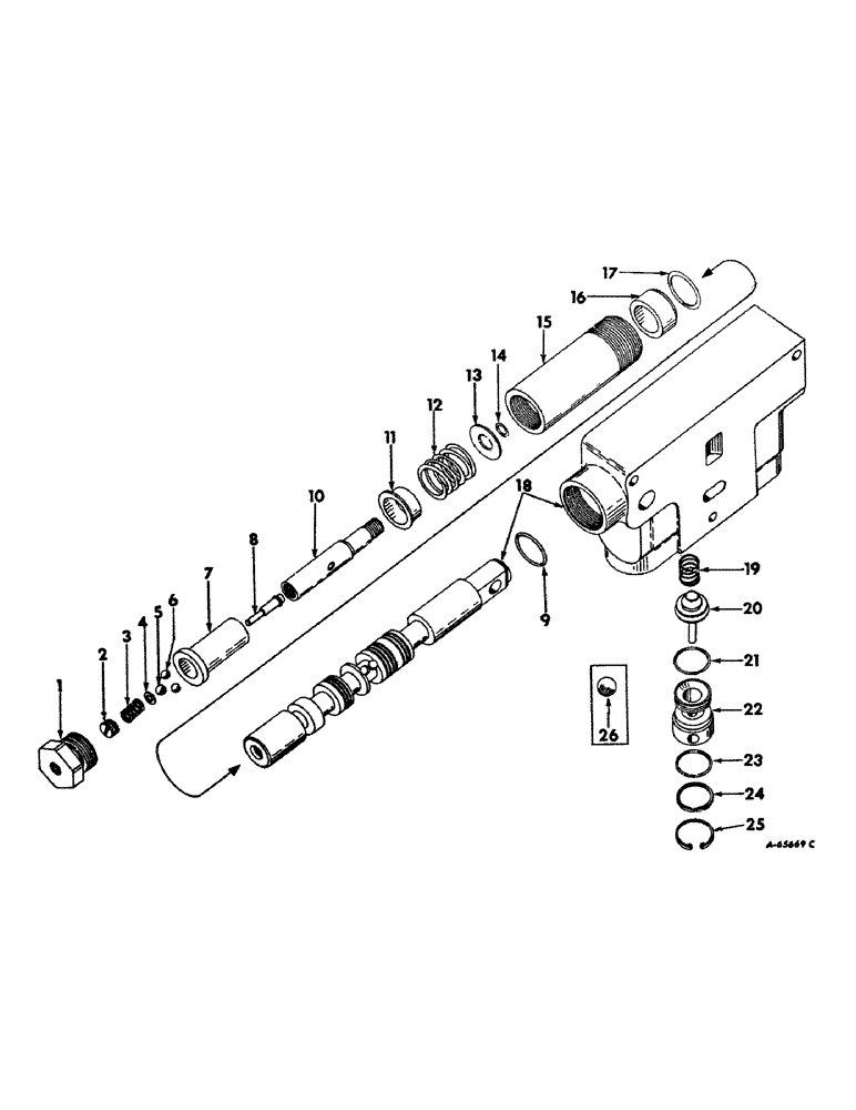 Схема запчастей Case IH 4100 - (F-14) - HYDRAULIC SYSTEM, HYDRAULIC CONTROL VALVE, FOUR POSITION, SERIAL NO. 9190 AND BELOW (07) - HYDRAULIC SYSTEM