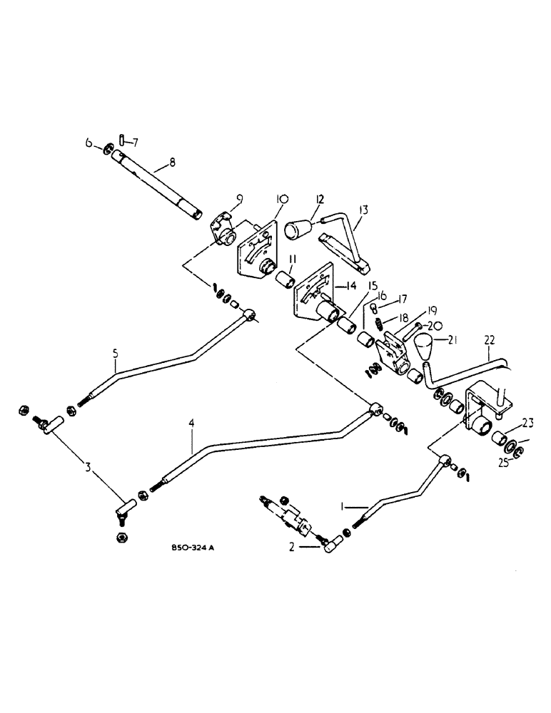 Схема запчастей Case IH 785 - (07-077) - FORWARD AND REVERSE CONTROLS, 785 SLOW AND FAST SPEED (04) - Drive Train