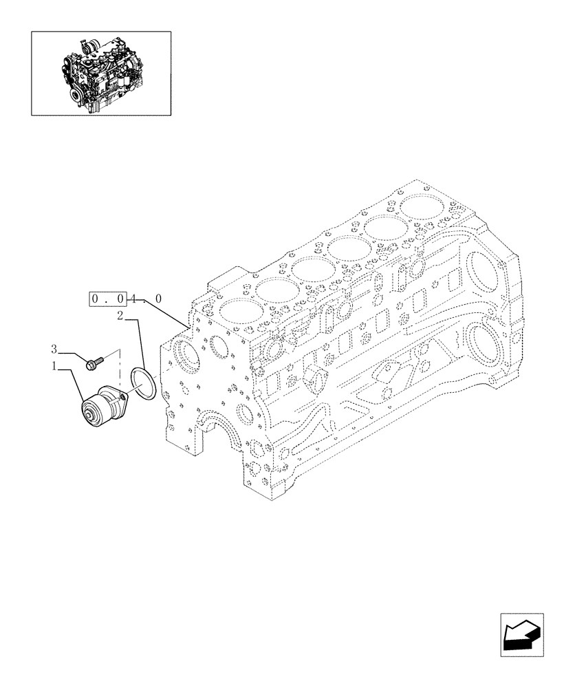 Схема запчастей Case IH PUMA 180 - (0.32.0) - WATER PUMP (01) - ENGINE