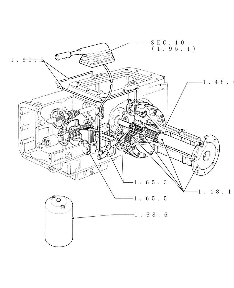 Схема запчастей Case IH PUMA 195 - (SEC. 05) - REAR AXLE (00) - GENERAL