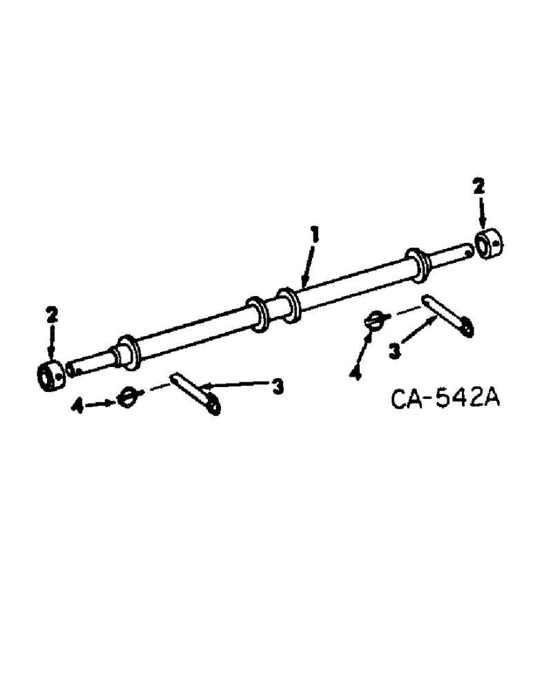 Схема запчастей Case IH 82-SERIES - (B-06[A]) - THREE POINT HITCH SPINDLE, CATEGORY III 