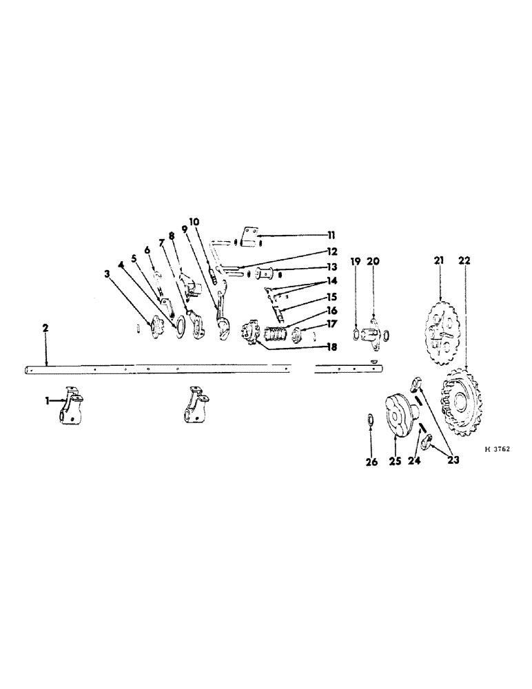 Схема запчастей Case IH 10 - (A-16) - MAIN DRIVE PARTS 