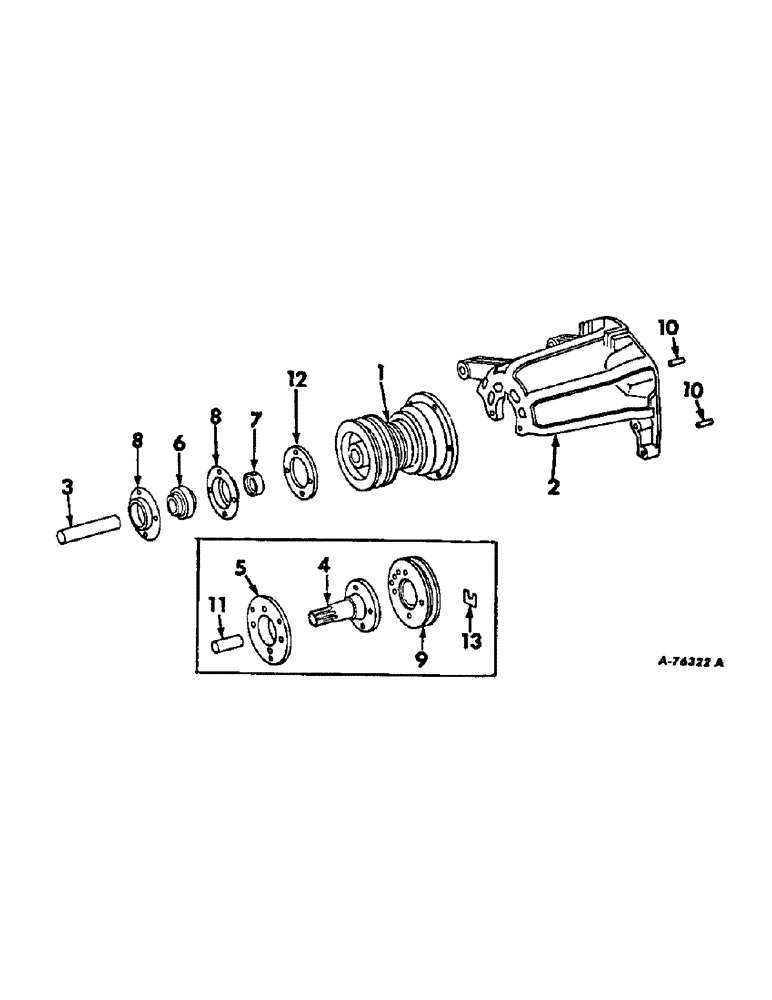 Схема запчастей Case IH 315 - (B-12) - POWER TRAIN, POWER TAKE-OFF (03) - POWER TRAIN