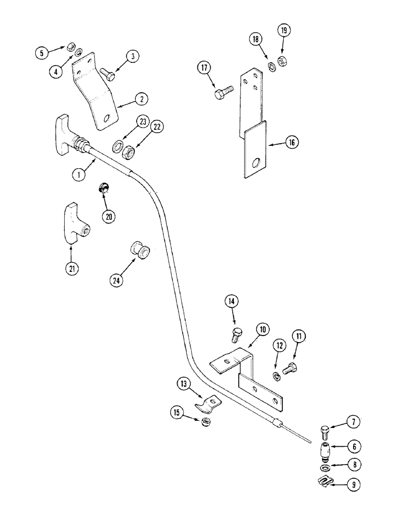 Схема запчастей Case IH 1294 - (3-38) - ENGINE STOP CONTROL (03) - FUEL SYSTEM