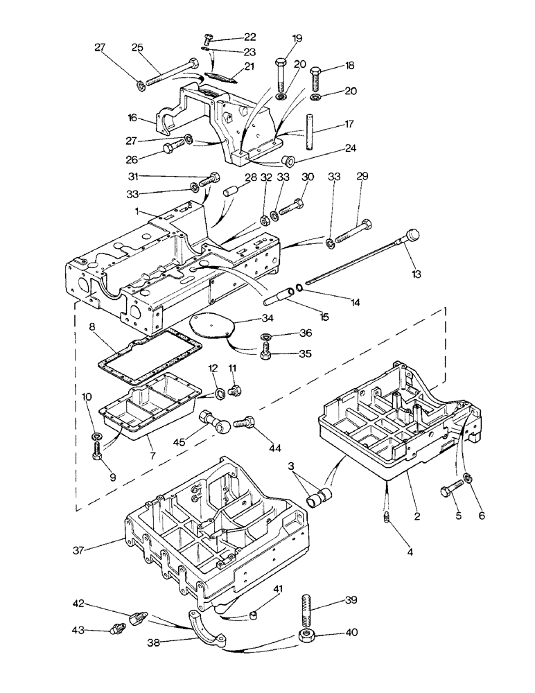 Схема запчастей Case IH 1290 - (M-01) - FRONT MAIN FRAME AND COVERS, 1290 TWO WHEEL DRIVE, 1390 TWO WHEEL DRIVE, 1290, 1390 MFD (12) - FRAME