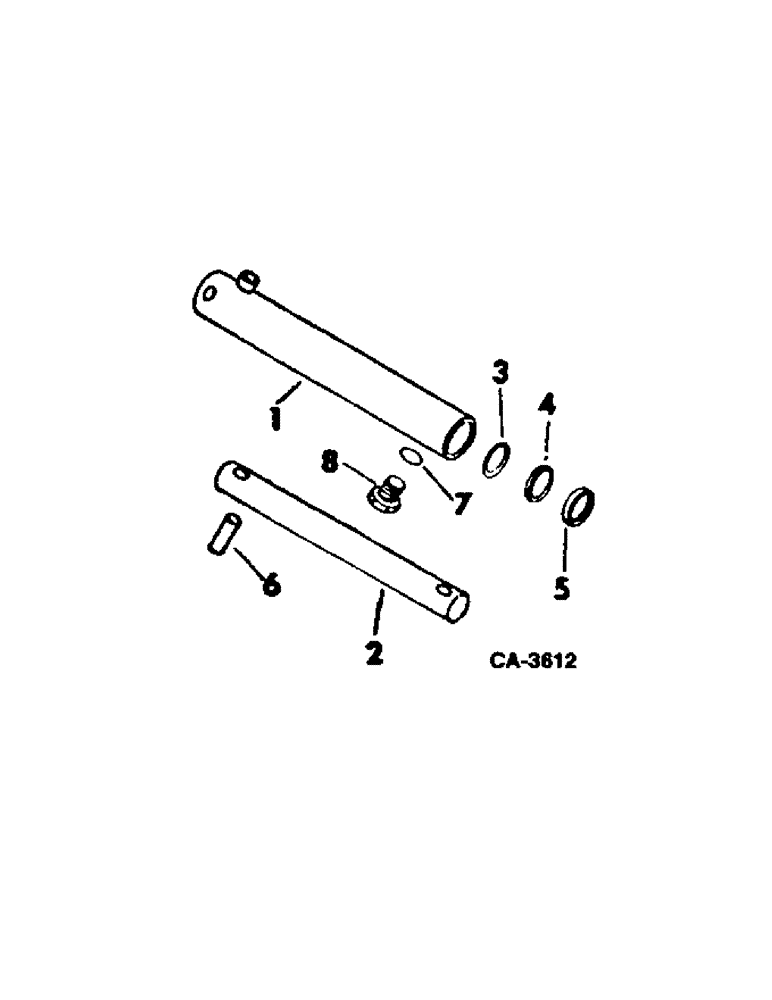 Схема запчастей Case IH 915 - (10-34[A]) - HYDRAULICS, SLAVE CYLINDER, FOR USE WITH REEL LIFT (07) - HYDRAULICS