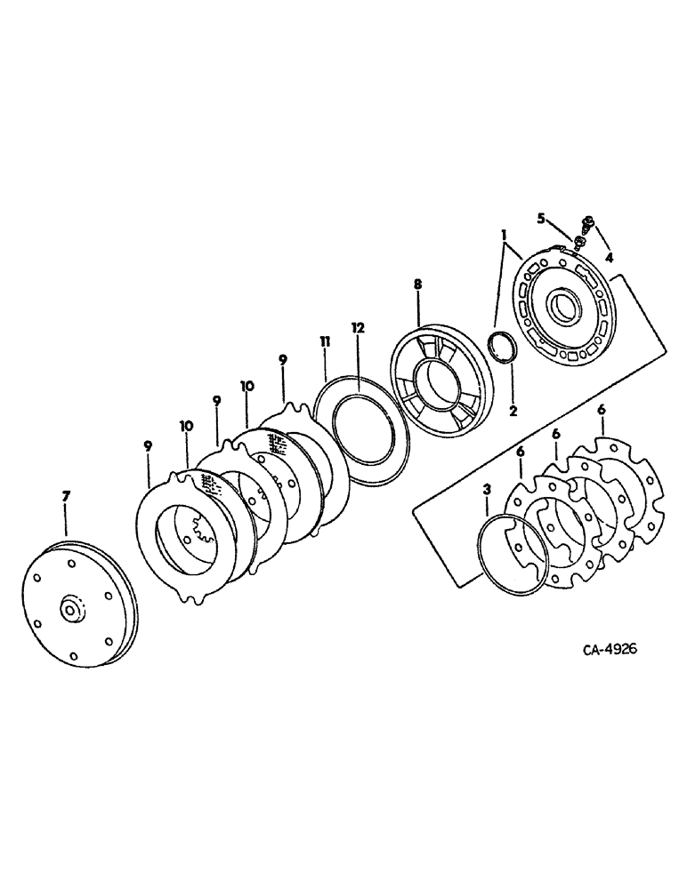 Схема запчастей Case IH 1086 - (04-01) - BRAKES, MASTER BRAKES (5.1) - BRAKES