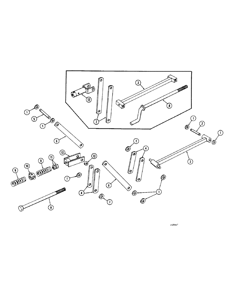 Схема запчастей Case IH B-SERIES - (18) - PARALLEL LINKAGE 