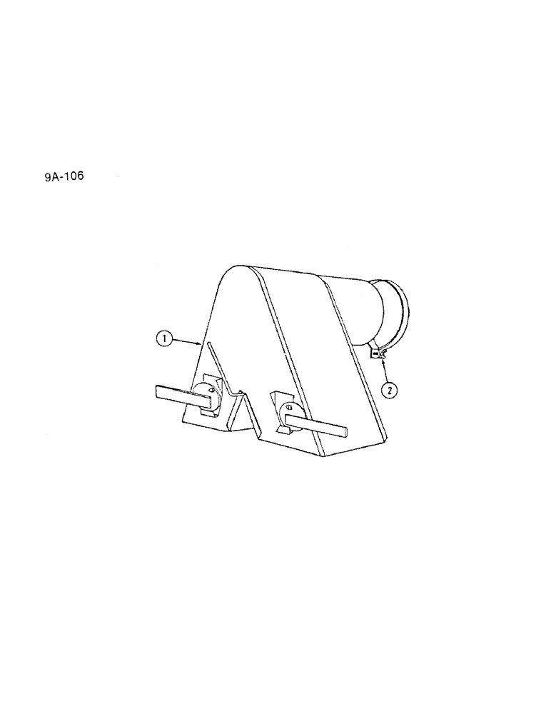 Схема запчастей Case IH 1350 - (9A-106) - DOUBLE DISCHARGE TUBE SACKER, MACHINES BUILT PRIOR TO 1979 (09) - CHASSIS ATTACHMENTS