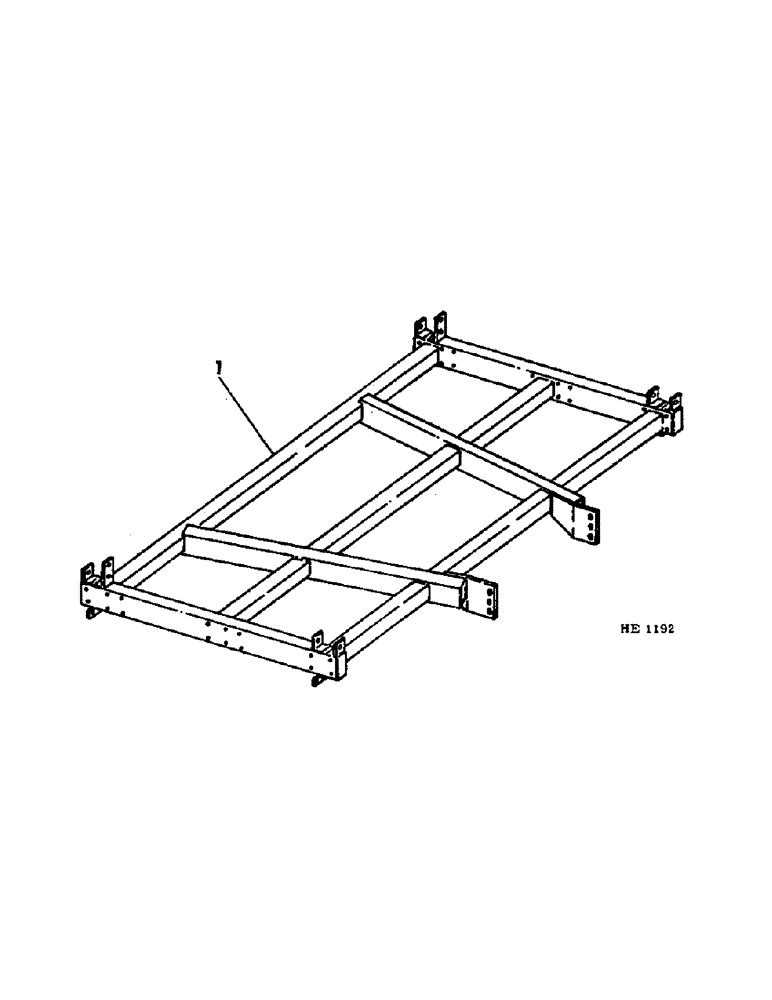 Схема запчастей Case IH 645 - (E-2) - 645 VIBRA CHISEL, DIRECT MOUNTED, MAIN FRAME 