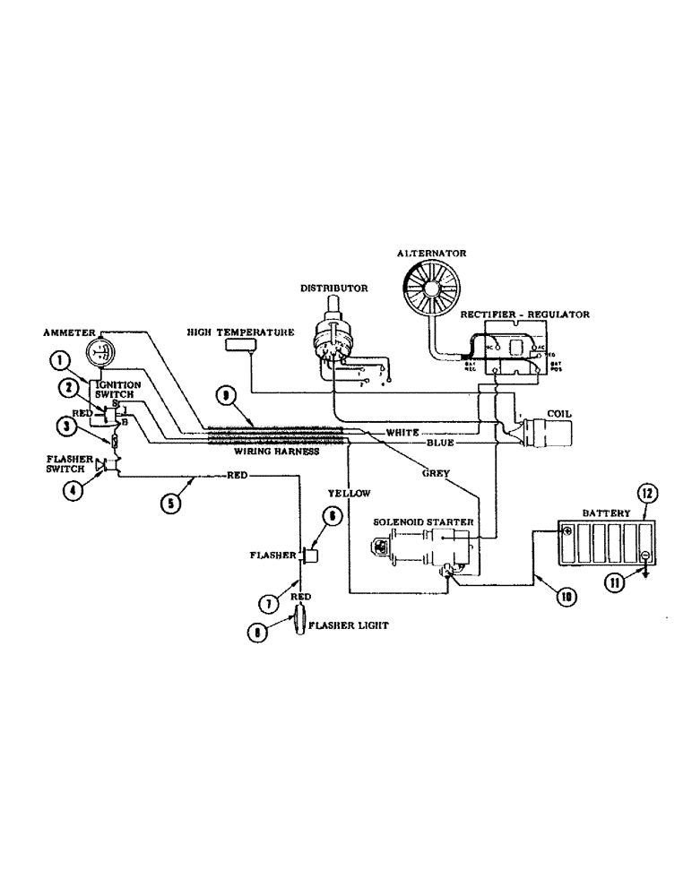 Схема запчастей Case IH 655 - (22) - ELECTRICAL SYSTEM 