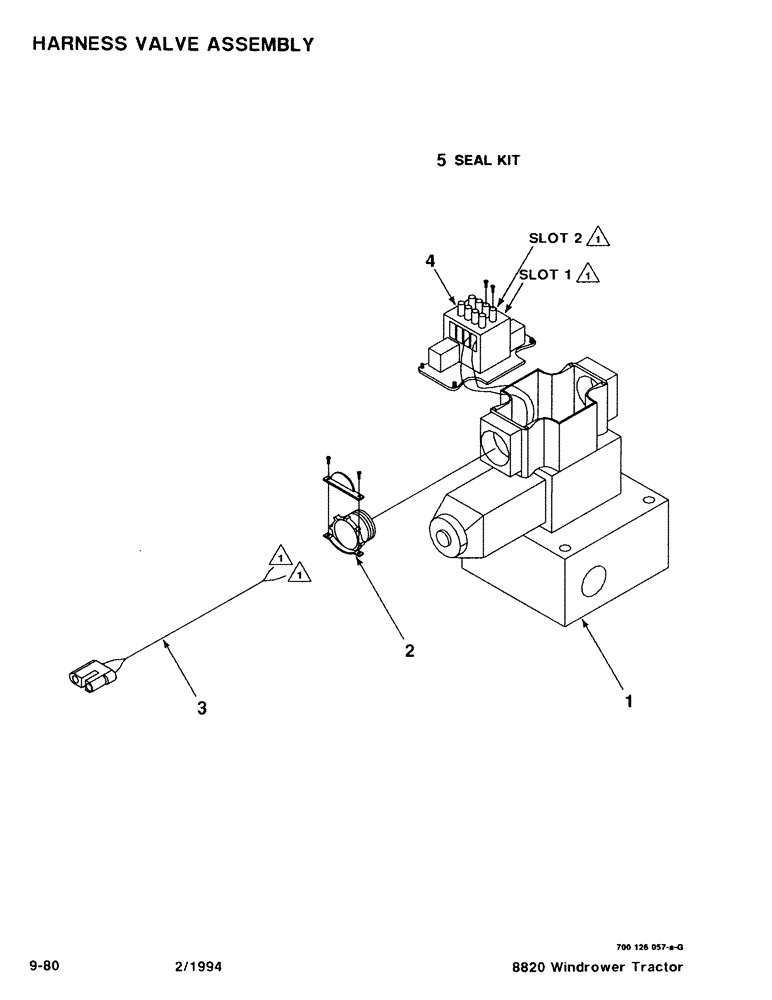 Схема запчастей Case IH 8820 - (9-80) - HARNESS VALVE ASSEMBLY (09) - CHASSIS/ATTACHMENTS