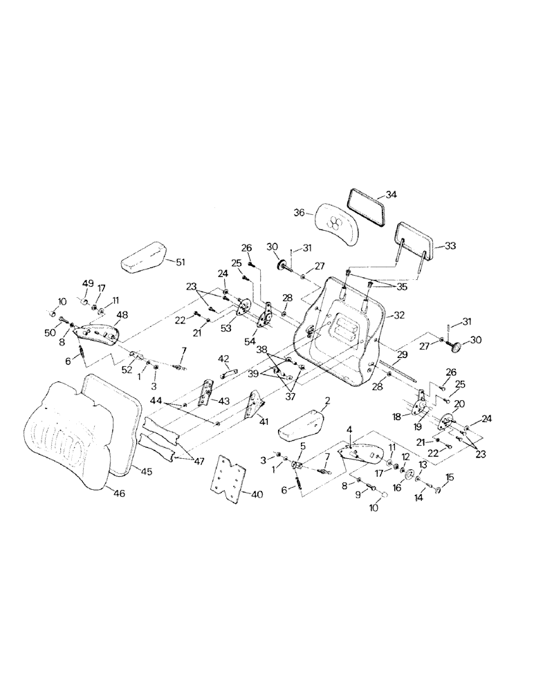 Схема запчастей Case IH SM-325 - (01-14) - SEAT ASSEMBLY, BACK CUSHION AND ARMREST (10) - CAB