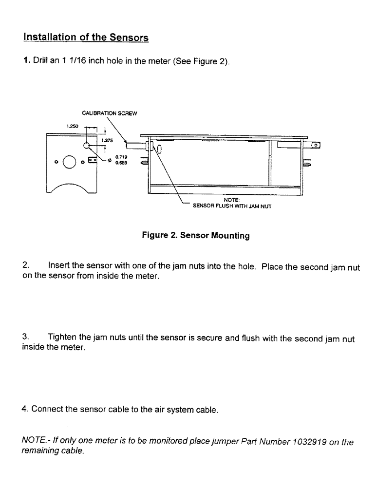 Схема запчастей Case IH 2400 - (C17) - INSTALLATION OF THE SENSORS 