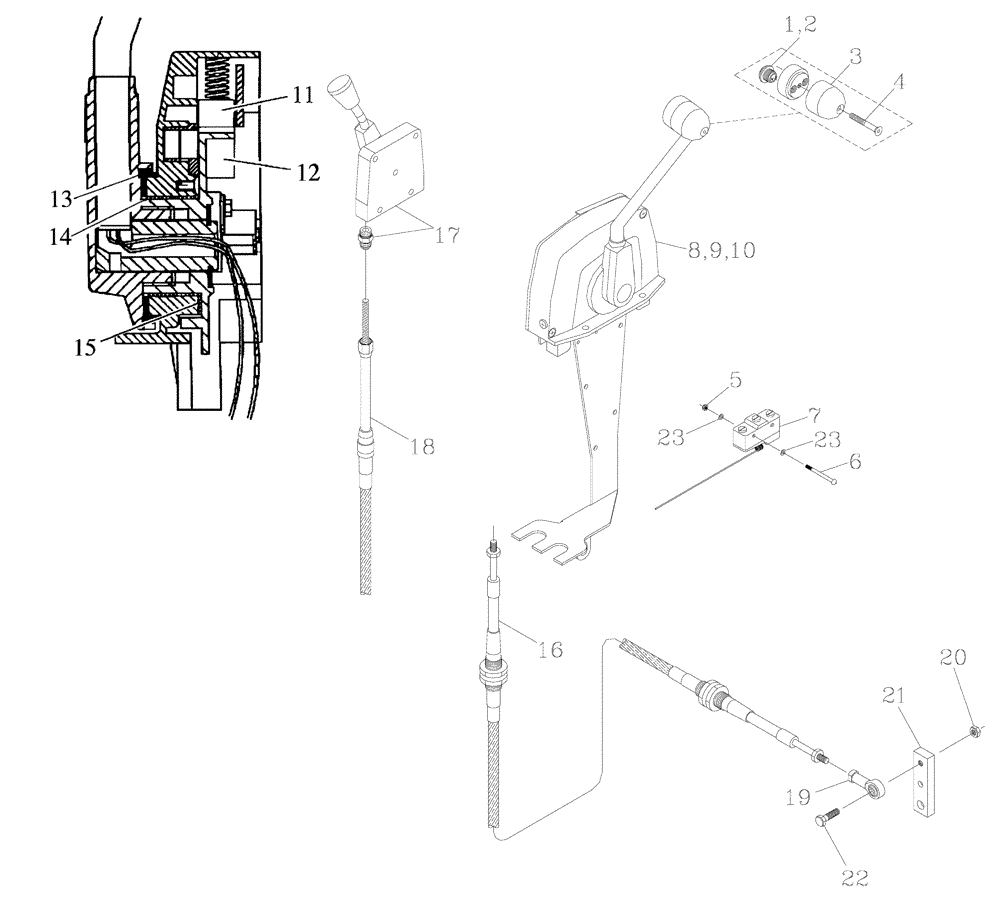 Схема запчастей Case IH A7000 - (A11.08[01]) - Pedestal Controls {7000} (10) - CAB & AIR CONDITIONING