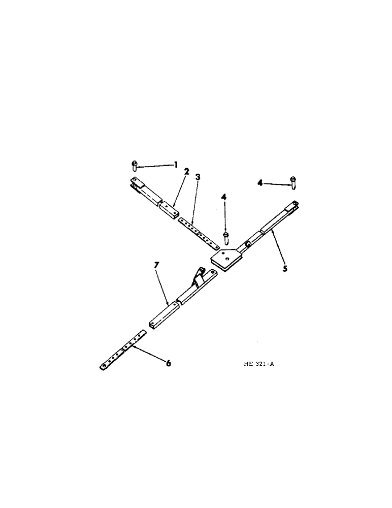 Схема запчастей Case IH 300 - (23[1]) - MACHINE HITCH, FOR USE ON 16 FT. FRONT DUPLEXED MACHINE W/TRACTOR REAR WHEEL IN THE FURROW OPERATION & 16 FT. CENTER TRIPLEXED MACHINE 