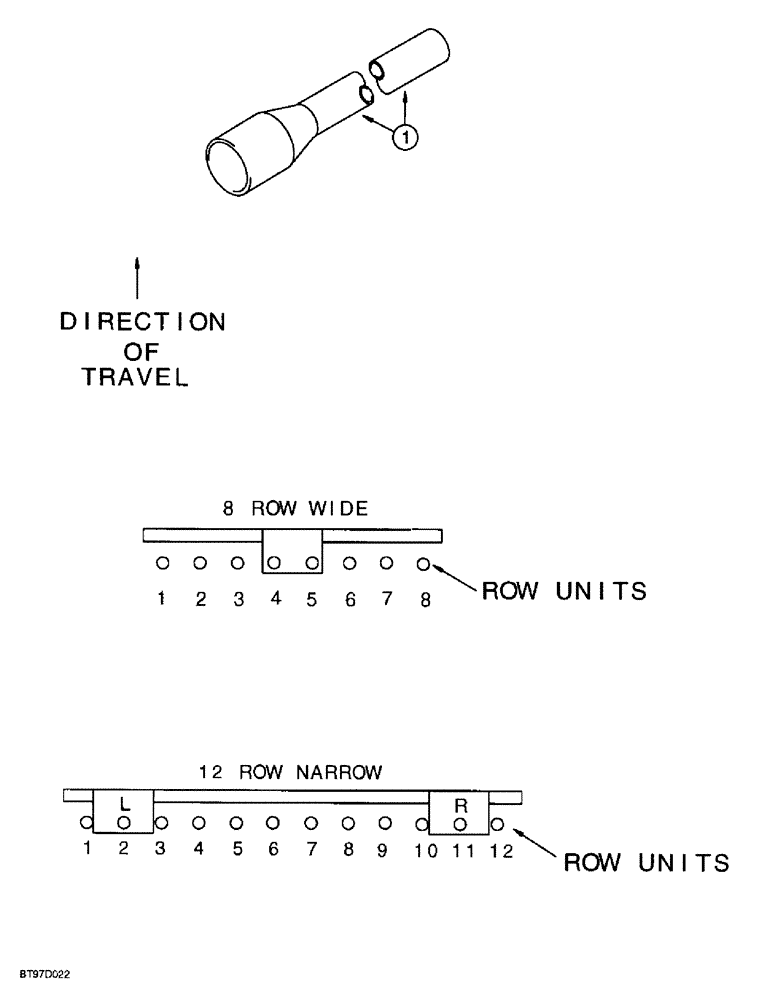 Схема запчастей Case IH 955 - (9C-32) - SEED DELIVERY TUBE (09) - CHASSIS/ATTACHMENTS