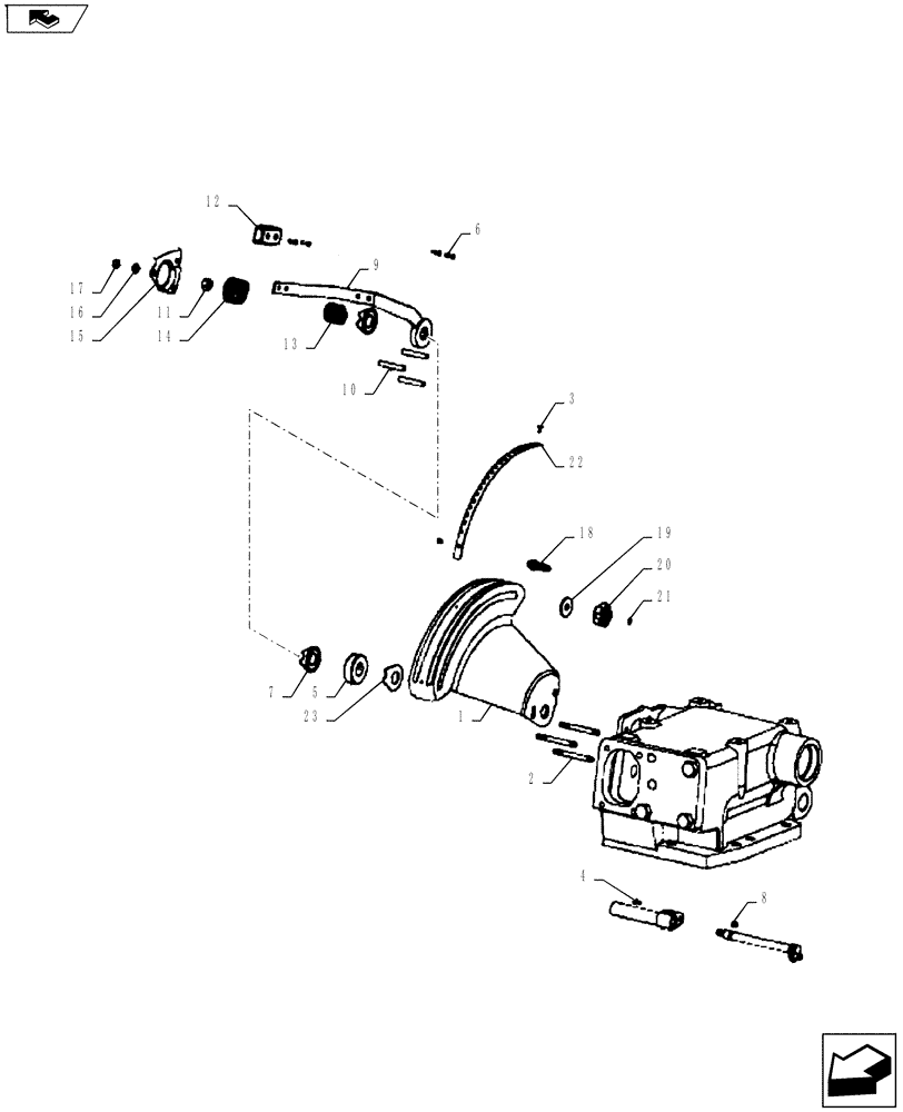 Схема запчастей Case IH FARMALL 65A - (35.108.01) - HITCH CONTROL LEVER (35) - HYDRAULIC SYSTEMS