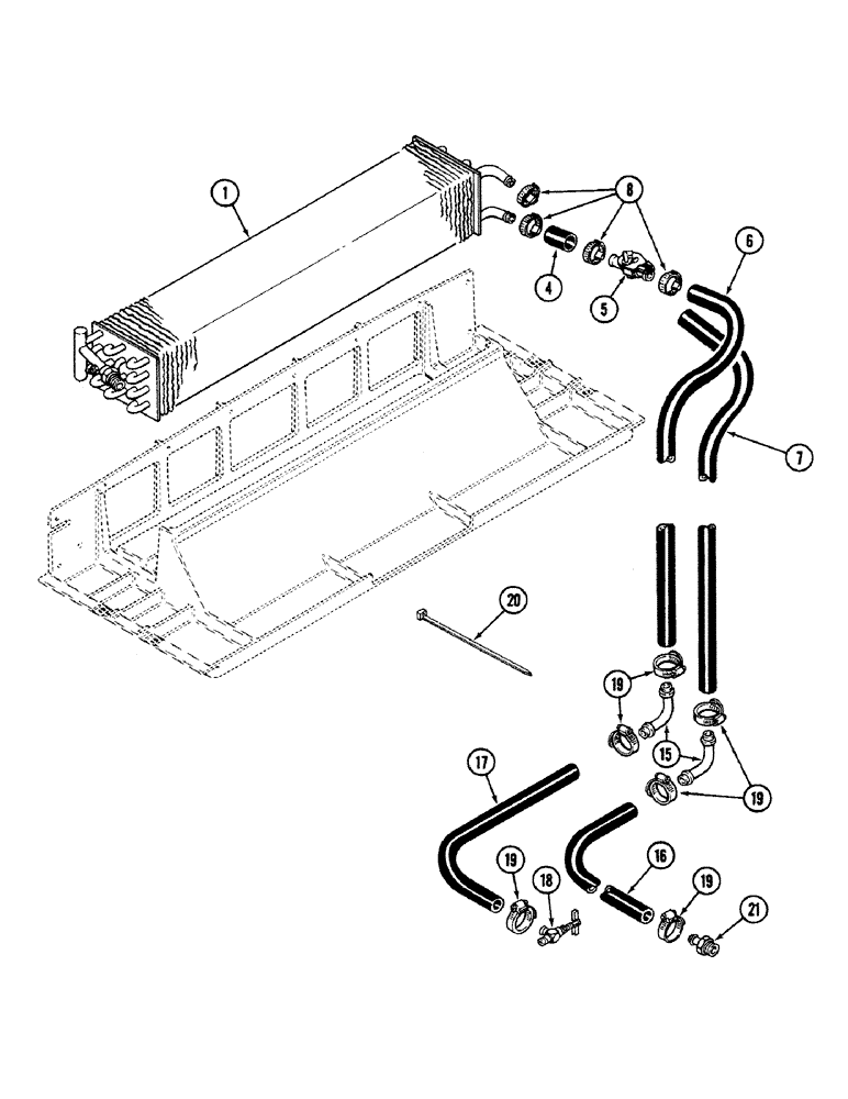 Схема запчастей Case IH 4694 - (9-468) - CAB, HEATER GROUP, CAB SERIAL NO. 12112500 AND AFTER (09) - CHASSIS/ATTACHMENTS