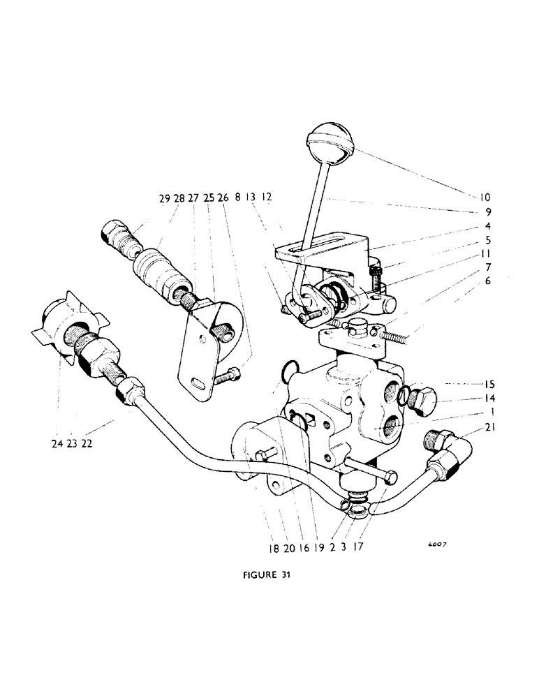 Схема запчастей Case IH 770B - (052) - 918359, U1053, W/ EXACTOR COUPLING, 918522 THREE-WAY SELECTOR VALVE, U1121, W/QUICK-RELEASE COUPLING (07) - HYDRAULIC SYSTEM