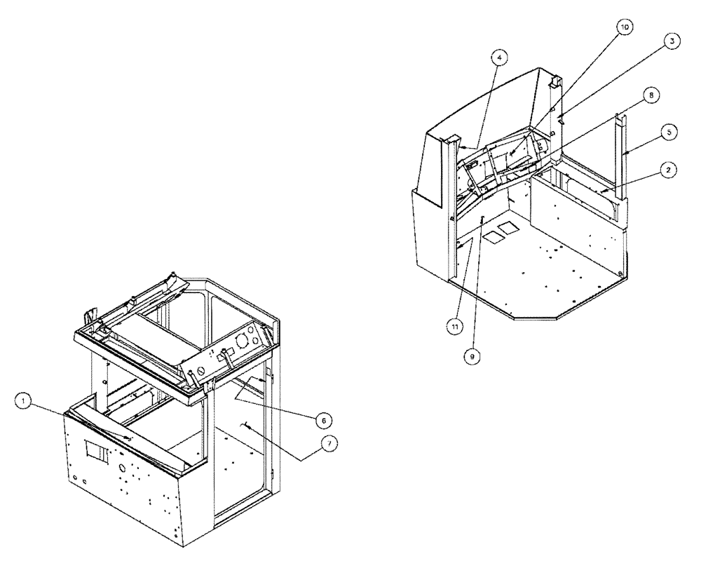 Схема запчастей Case IH FLX3300B - (01-020) - INTERIOR TRIM & INSULATION (10) - CAB