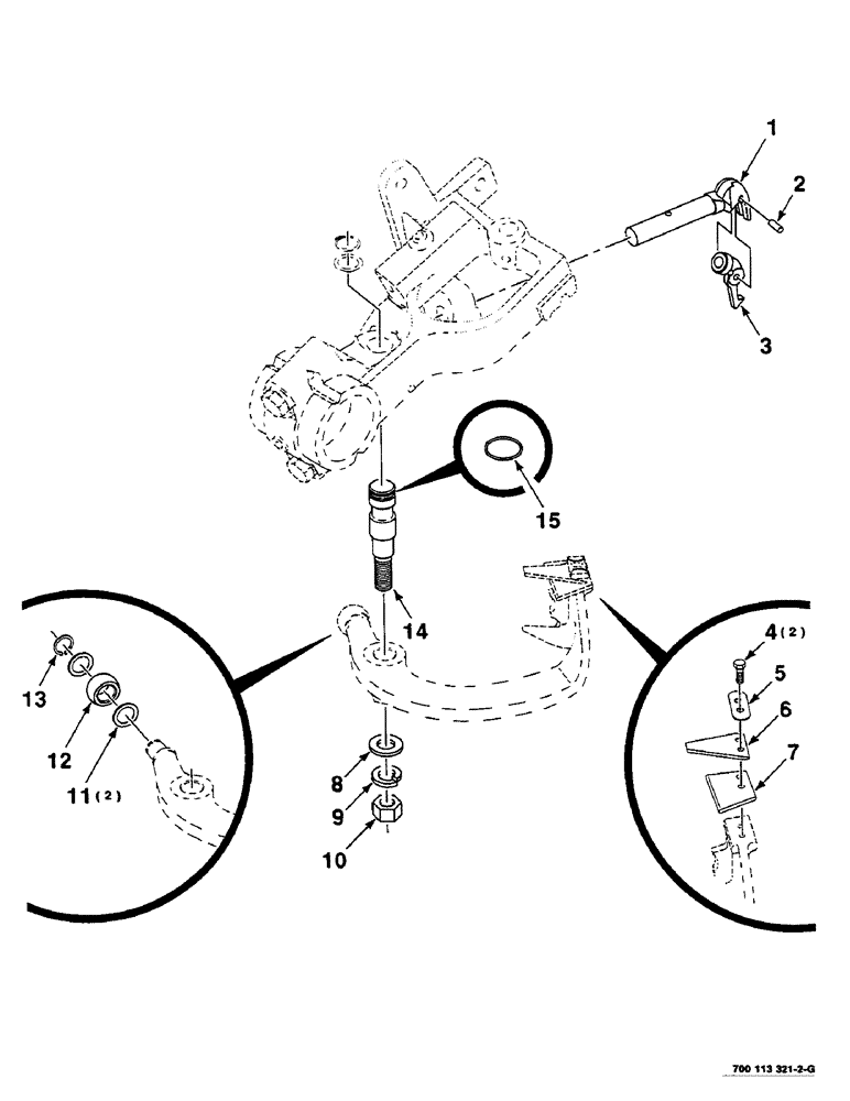 Схема запчастей Case IH 8585 - (6-18) - KNOTTER HEAD ASSEMBLY, (CONT) (14) - BALE CHAMBER