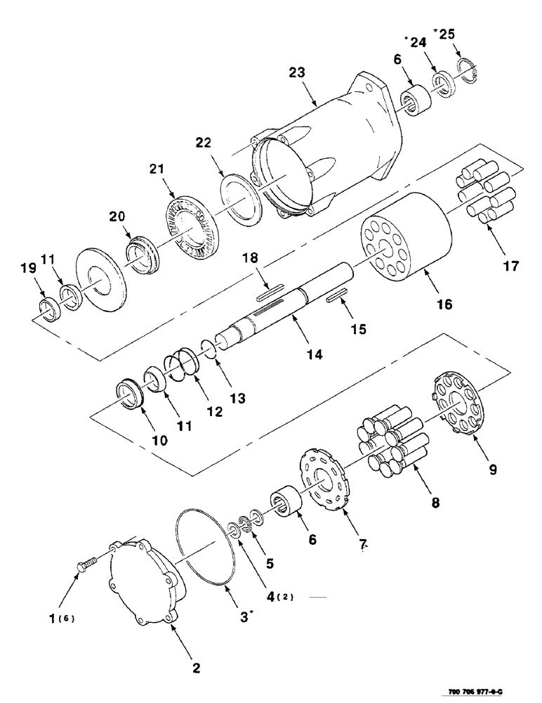 Схема запчастей Case IH SC414 - (8-18) - HYDROSTATIC MOTOR ASSEMBLY, 700706977 HYDROSTATIC MOTOR ASSEMBLY COMPLETE (08) - HYDRAULICS