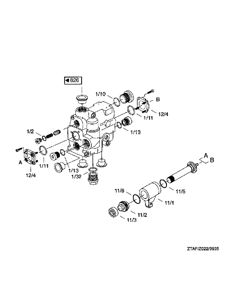 Схема запчастей Case IH 8790 - (245) - CONTROL VALVE (35) - HYDRAULIC SYSTEMS