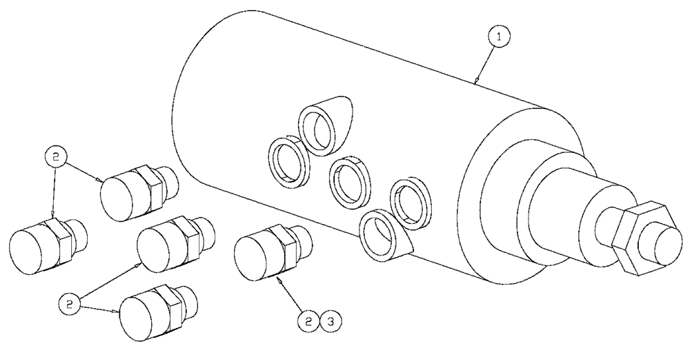 Схема запчастей Case IH 4330 - (06-005) - STEERING ORBIT GROUP (07) - HYDRAULICS