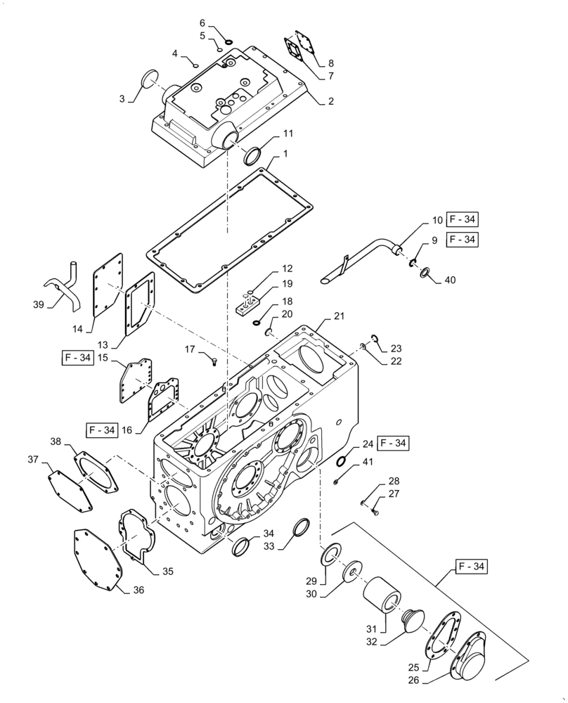 Схема запчастей Case IH 2706 - (A-02) - CHASSIS, RADIATOR AND SHEET METAL, REAR FRAME, COVER AND CONNECTIONS Chassis, Radiator & Sheet Metal