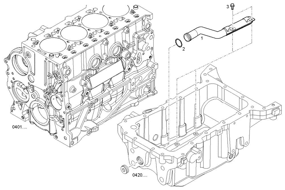 Схема запчастей Case IH F5AE9484B A001 - (3050.034) - SUCTION STRAINER 