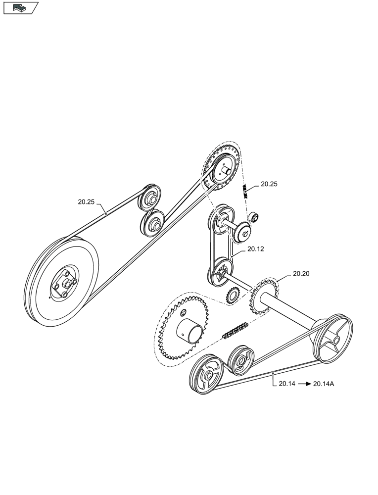 Схема запчастей Case IH 2030 - (00.039A[01]) - PICTORIAL OVERVIEW 2/2 - MAINTENANCE PARTS (00) - GENERAL