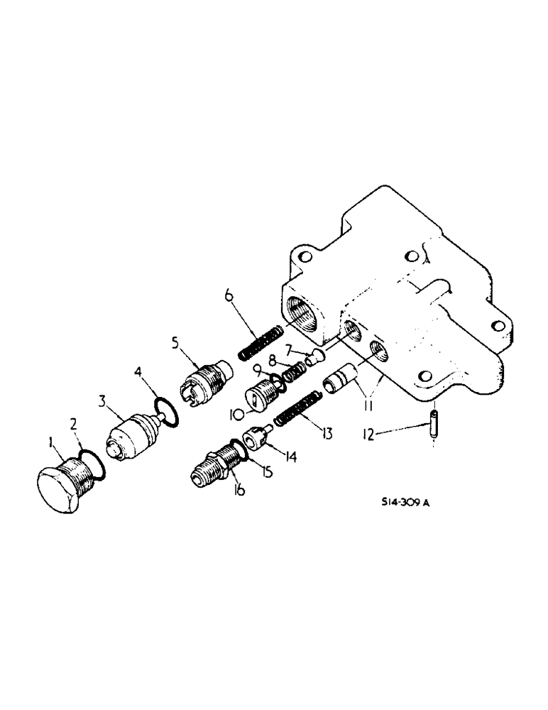 Схема запчастей Case IH 584 - (10-19) - UNLOADING AND FLOW CONTROL VALVE (07) - HYDRAULICS