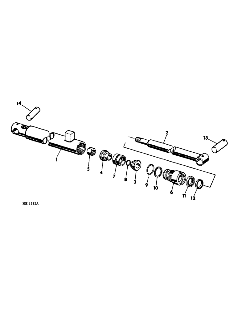 Схема запчастей Case IH 2250 - (E-12) - BOOM CONTROL HYDRAULIC CYLINDER, 2-1/2 X 28.20 D.A. Invalid section