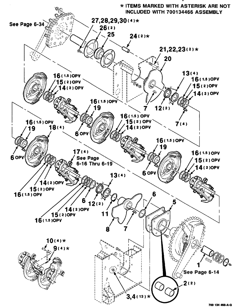 Схема запчастей Case IH 8576 - (06-012) - KNOTTER DRIVE & CAM ASSEMBLY, 700134466 KNOTTER DRIVE & CAM ASSY. COMPLETE, S.N. CFH0117287 & LATER (14) - BALE CHAMBER