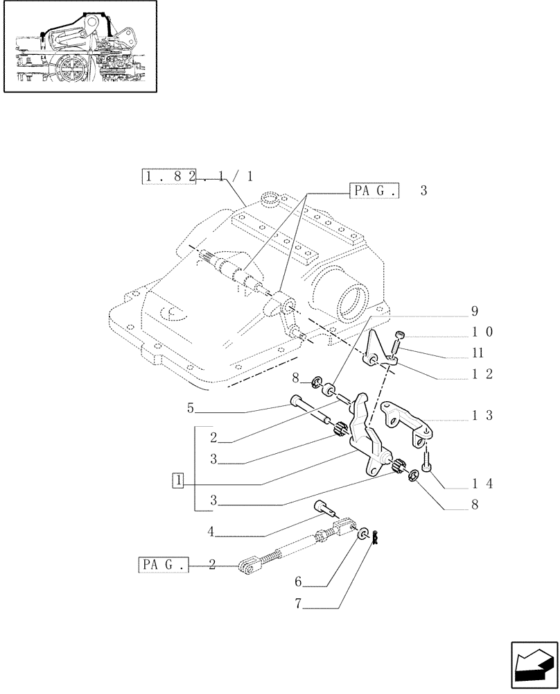 Схема запчастей Case IH MXM120 - (1.82.5[04]) - MECHANICAL GEAR BOX 20X16 (40 KM/H) /MECHANICALLY CONTROLLED HYDRAULIC LIFT (OPEN CENTRE) (07) - HYDRAULIC SYSTEM