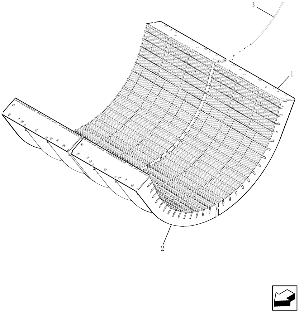 Схема запчастей Case IH 7120 - (66.105.13) - CONCAVES, SMALL GRAIN (66) - THRESHING