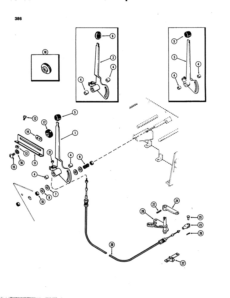 Схема запчастей Case IH 1070 - (0386) - DRAFT CONTROLS (08) - HYDRAULICS