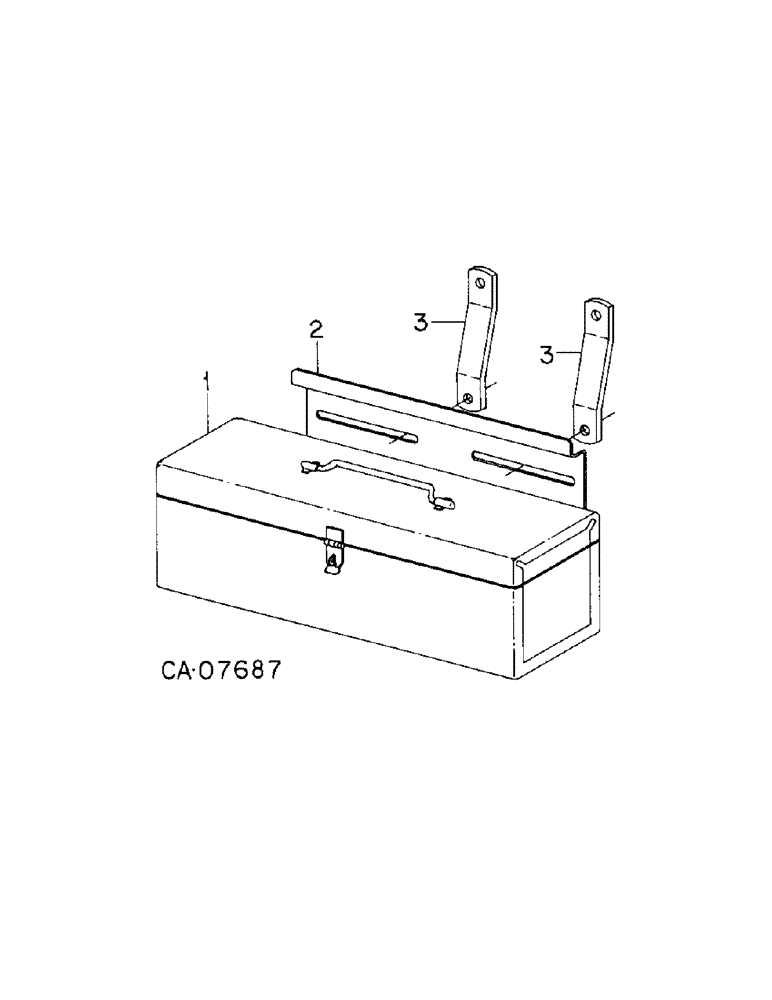 Схема запчастей Case IH 3088 - (02-03[A]) - MISCELLANEOUS, TOOL BOX Accessories & Attachments / Miscellaneous