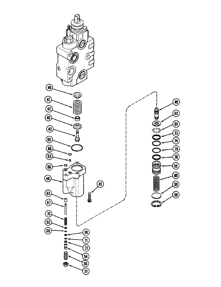 Схема запчастей Case IH 3294 - (8-322) - REMOTE VALVE BODY ASSEMBLY, TWO CIRCUIT AND ADD ON FOR 3RD AND 4TH CIRCUIT W/O LOAD CHECK (CONTD) (08) - HYDRAULICS