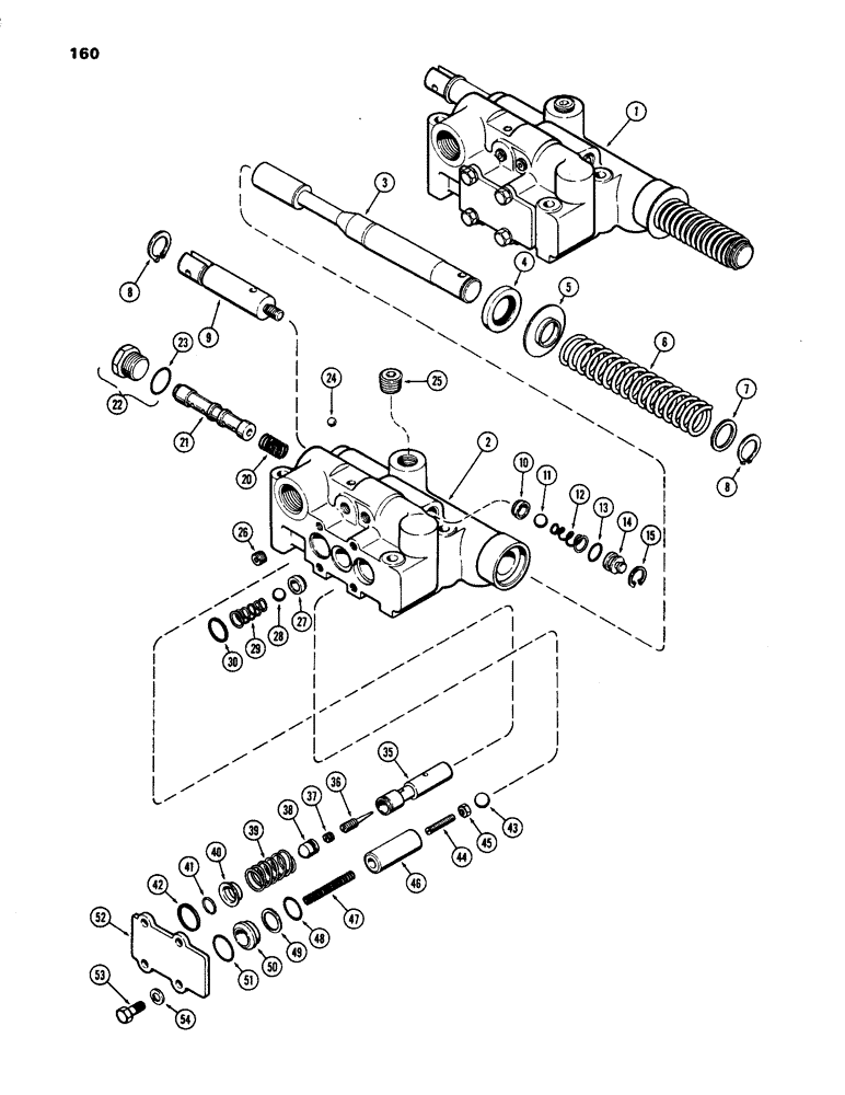 Схема запчастей Case IH 1170 - (160) - A59600 VALVE (08) - HYDRAULICS