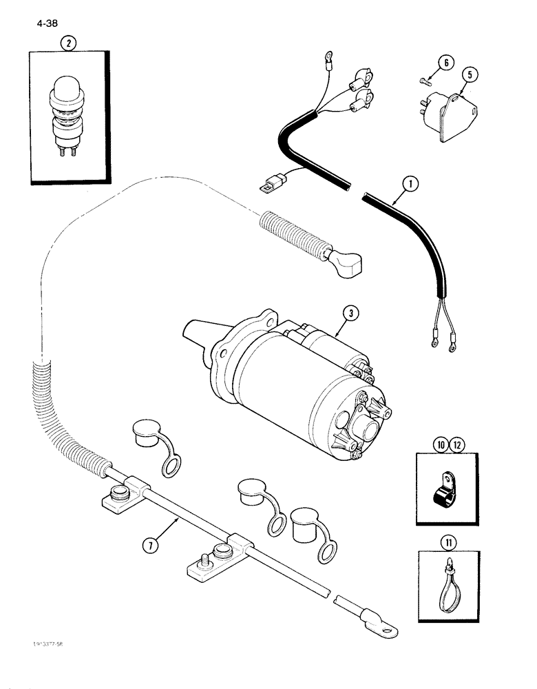 Схема запчастей Case IH 1640 - (4-38) - FEEDER REVERSER HARNESS (06) - ELECTRICAL