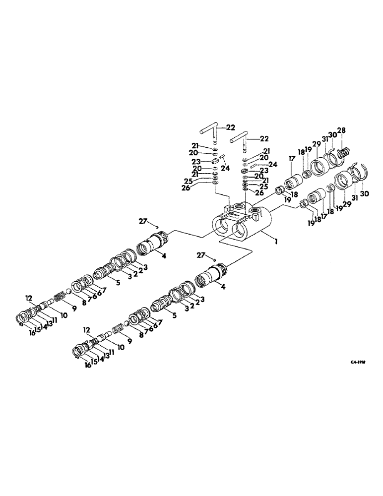 Схема запчастей Case IH 21026 - (10-33) - HYDRAULICS, FEMALE COUPLER (07) - HYDRAULICS