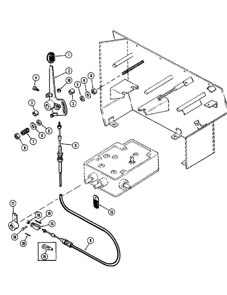 Схема запчастей Case IH 1370 - (208) - D.O.M. SYSTEM, DRAFT SENSING CONTROLS (09) - CHASSIS/ATTACHMENTS