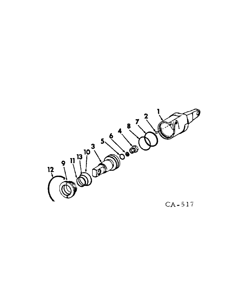 Схема запчастей Case IH 3488 - (07-08[A]) - DRIVE TRAIN, MOTOR SERVO CYLINDER (04) - Drive Train