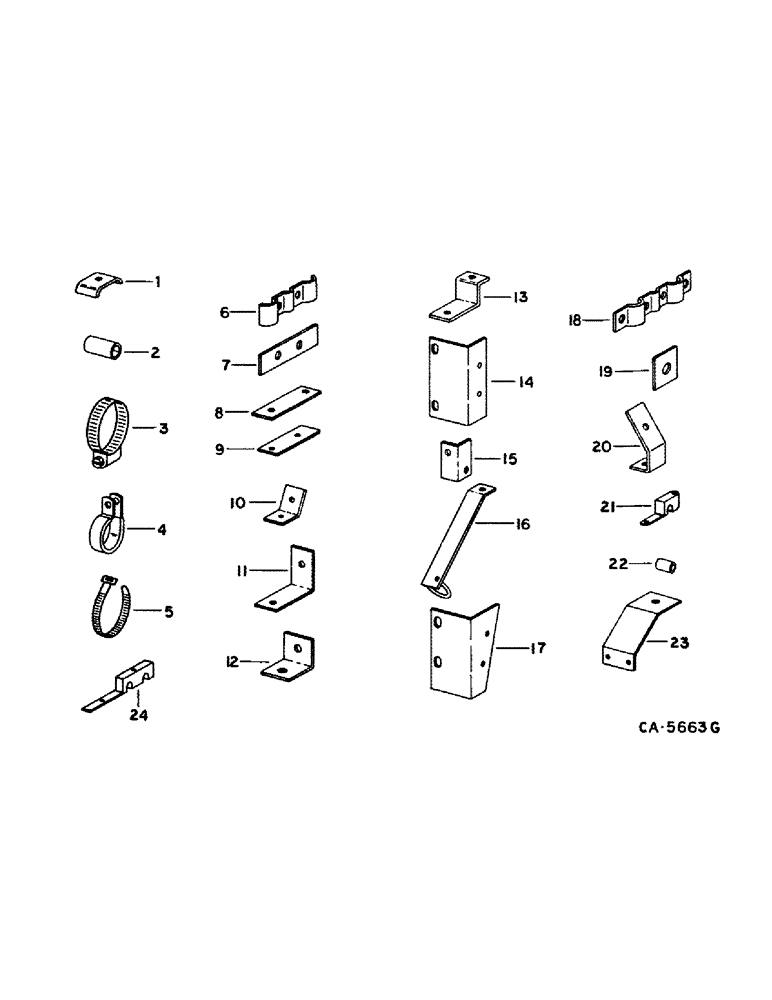 Схема запчастей Case IH 1480 - (10-01) - HYDRAULICS, HYDRAULIC CLAMPS, STRIPS AND SUPPORTS (07) - HYDRAULICS