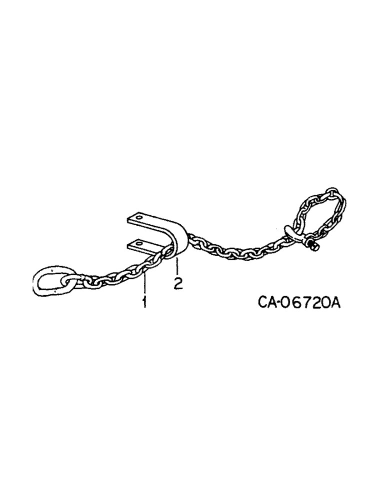 Схема запчастей Case IH 620 - (A-17B) - SAFETY CHAIN 