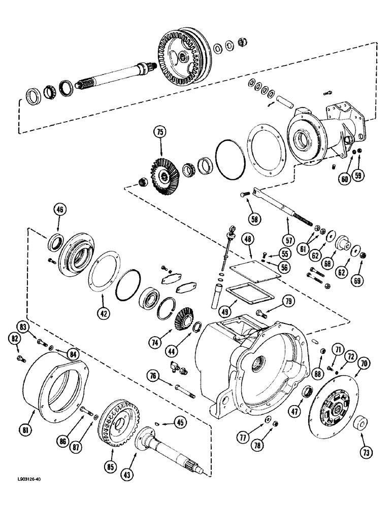 Схема запчастей Case IH 1670 - (6-04) - POWER TAKEOFF DRIVE, (CONT) (03) - POWER TRAIN