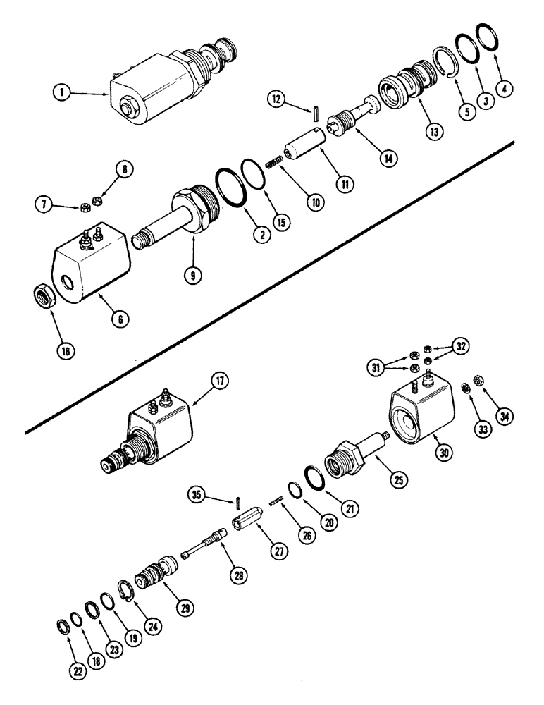 Схема запчастей Case IH 2594 - (6-008) - SOLENOID ASSEMBLY, ELECTRIC SHIFT (06) - POWER TRAIN